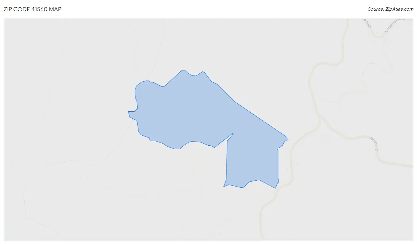 Zip Code 41560 Map