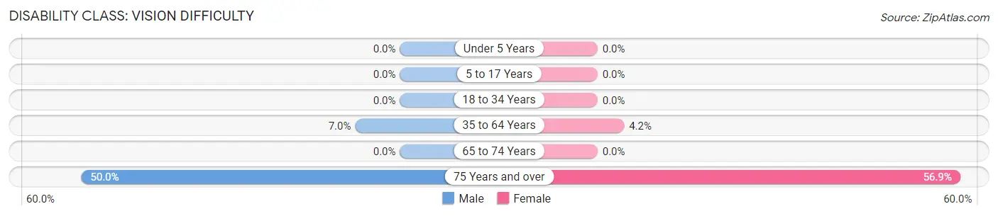 Disability in Zip Code 41564: <span>Vision Difficulty</span>