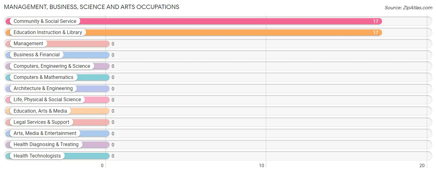 Management, Business, Science and Arts Occupations in Zip Code 41566