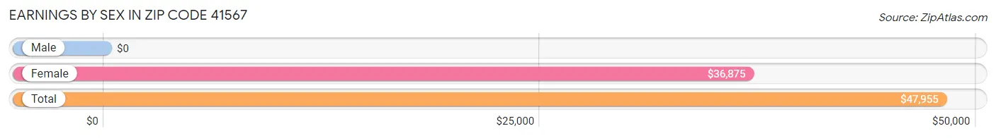 Earnings by Sex in Zip Code 41567