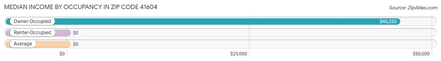 Median Income by Occupancy in Zip Code 41604