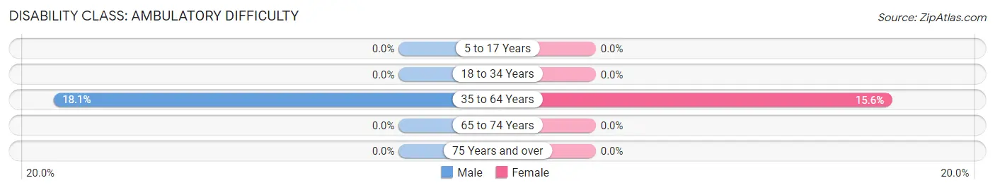 Disability in Zip Code 41605: <span>Ambulatory Difficulty</span>