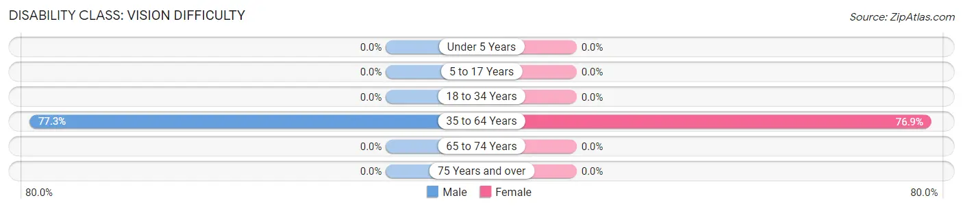 Disability in Zip Code 41607: <span>Vision Difficulty</span>