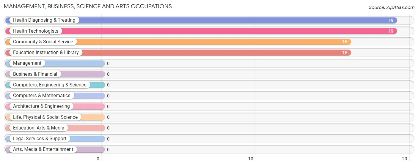 Management, Business, Science and Arts Occupations in Zip Code 41622