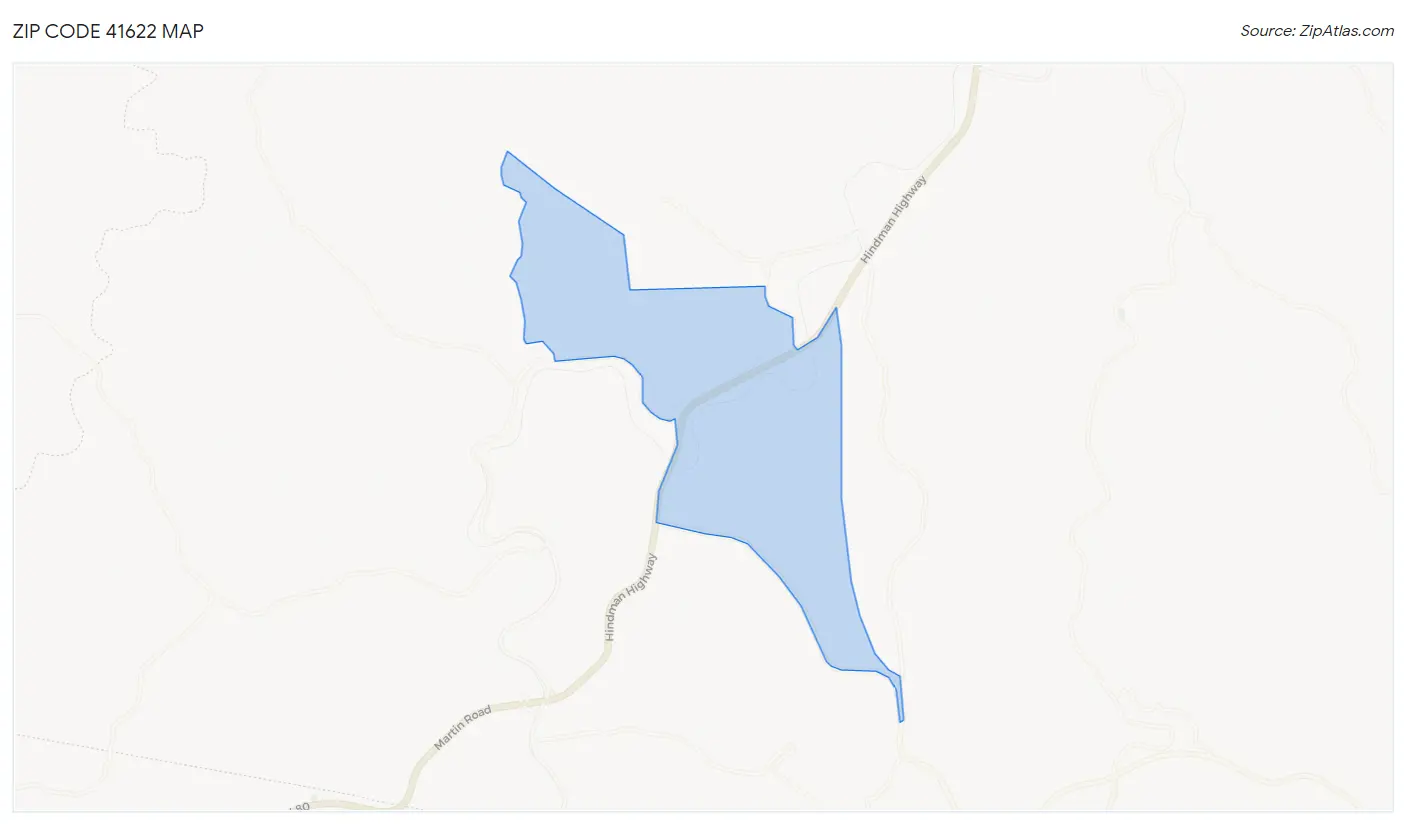 Zip Code 41622 Map