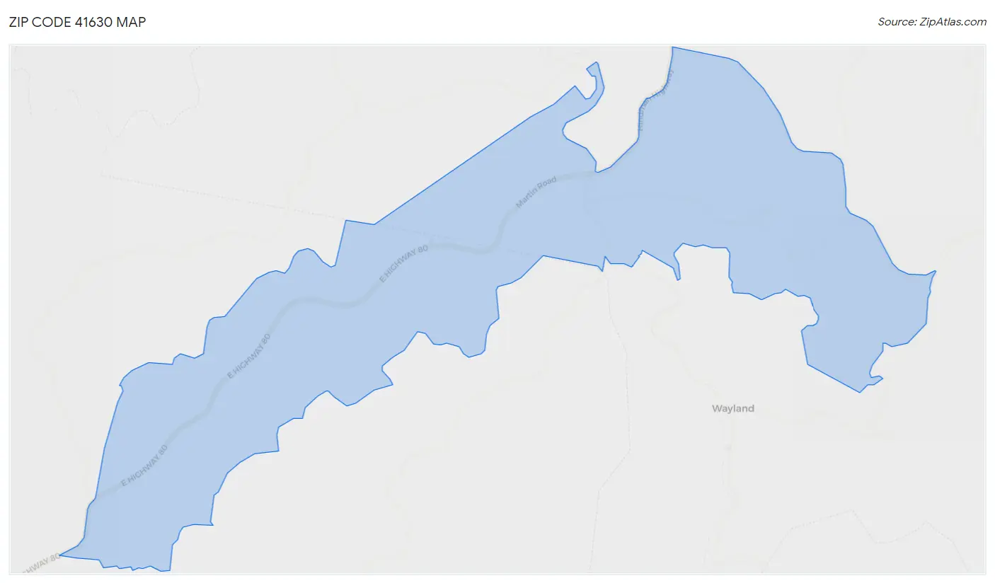 Zip Code 41630 Map
