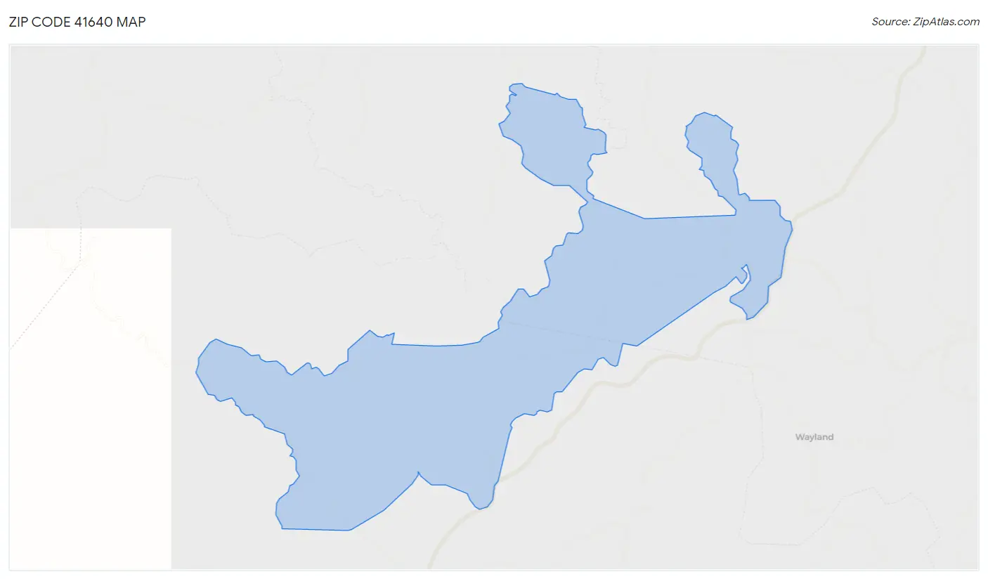 Zip Code 41640 Map