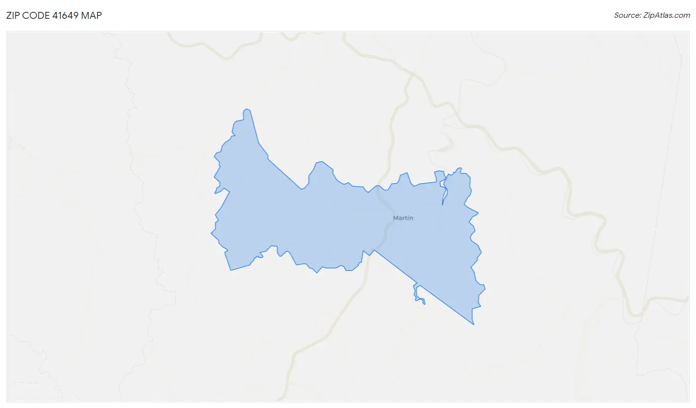 Zip Code 41649 Map