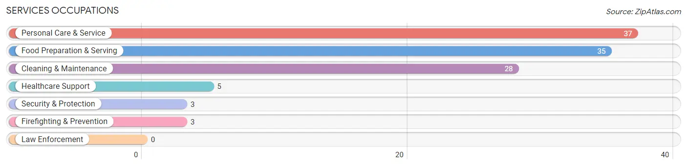 Services Occupations in Zip Code 41649