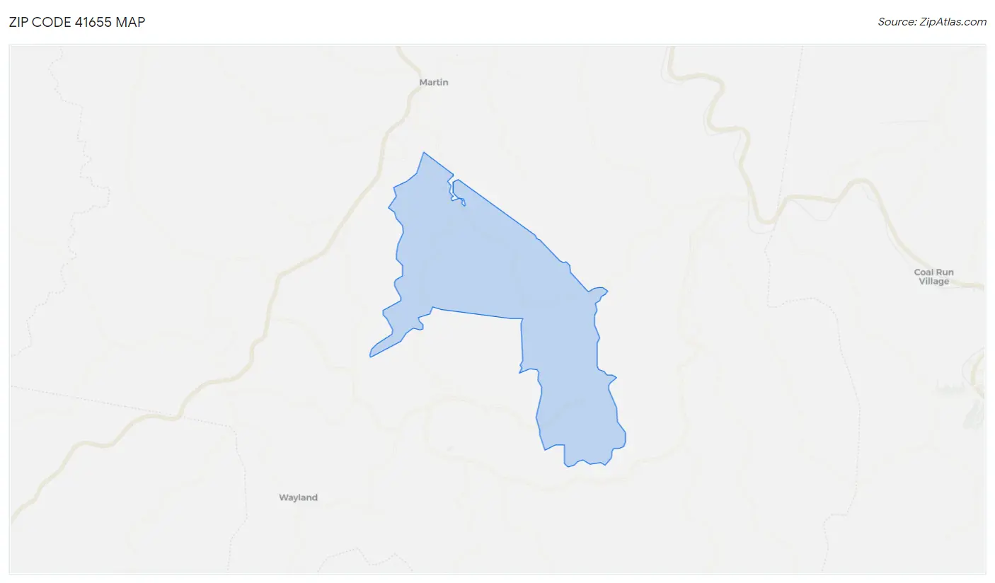 Zip Code 41655 Map