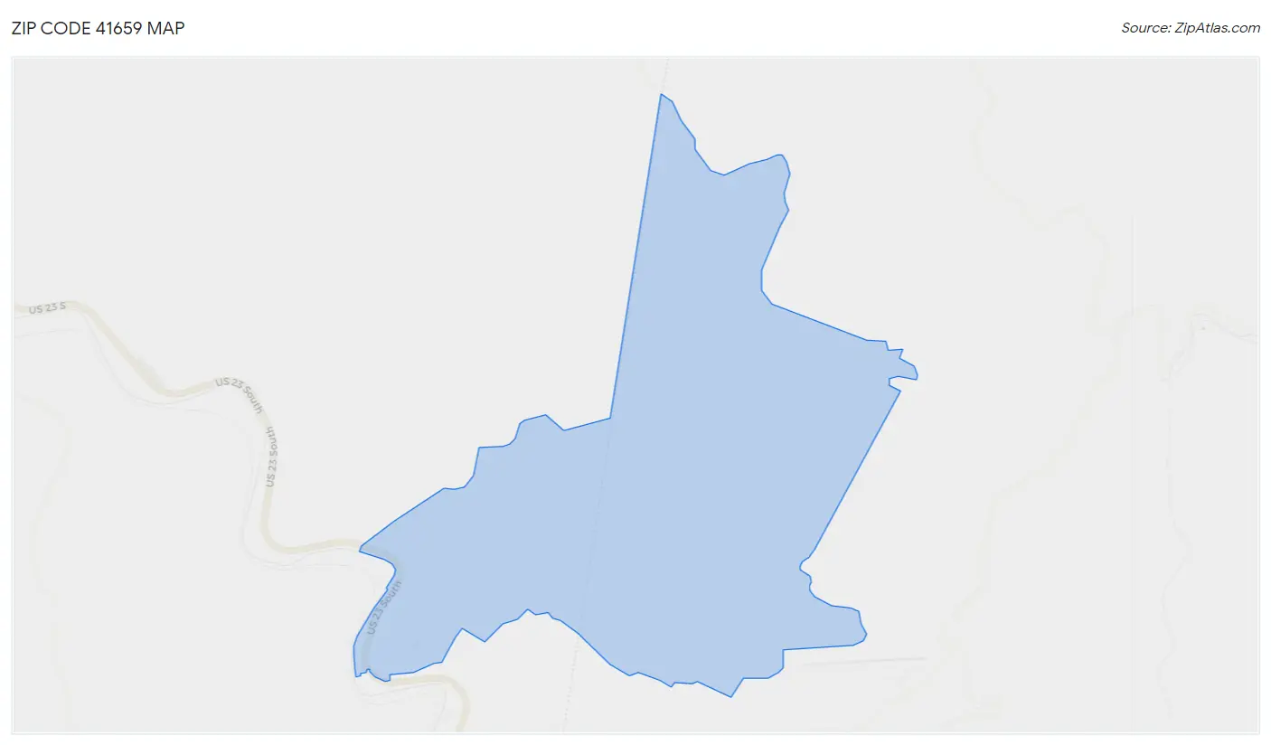 Zip Code 41659 Map