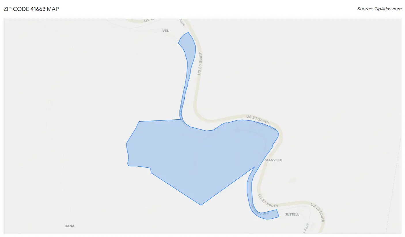 Zip Code 41663 Map