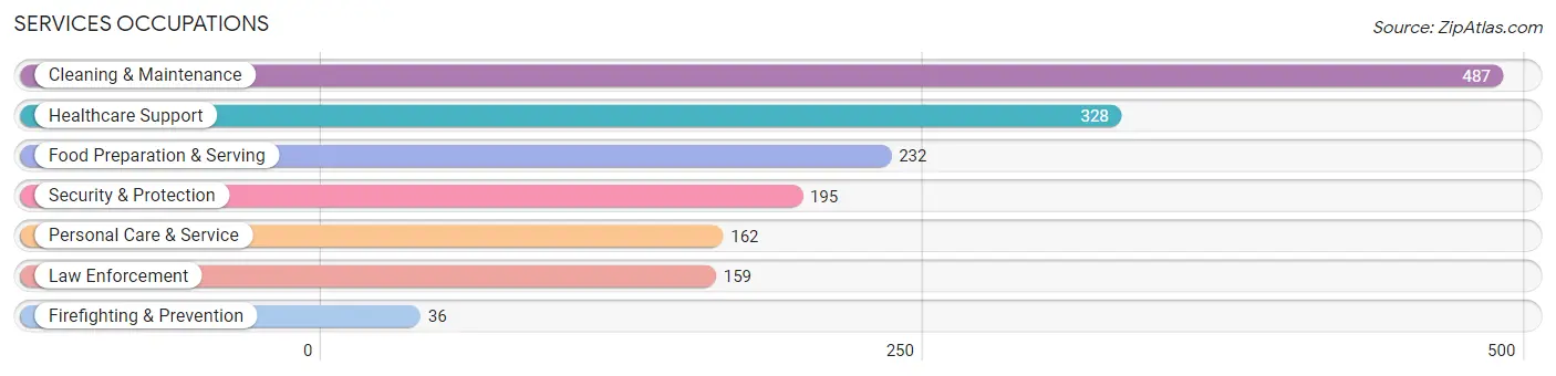 Services Occupations in Zip Code 41701