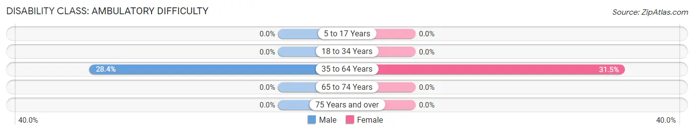 Disability in Zip Code 41712: <span>Ambulatory Difficulty</span>