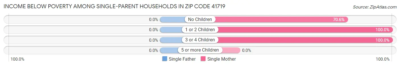 Income Below Poverty Among Single-Parent Households in Zip Code 41719