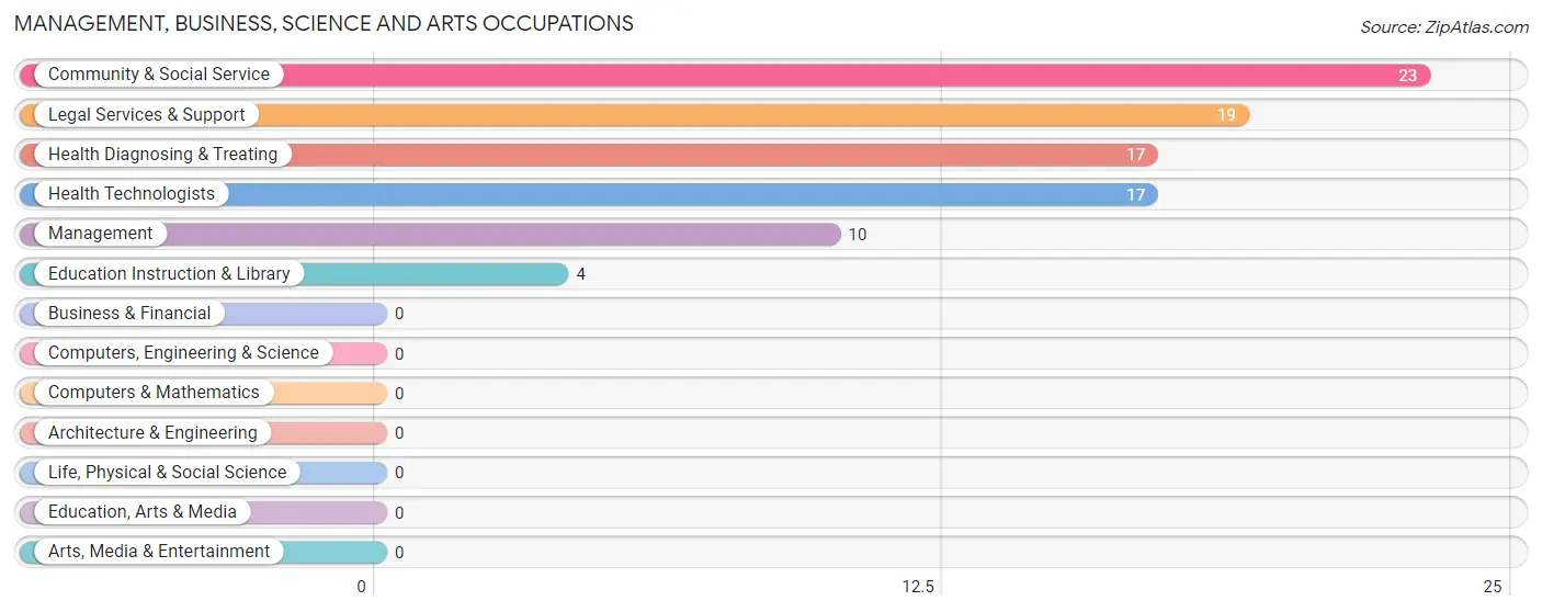 Management, Business, Science and Arts Occupations in Zip Code 41746