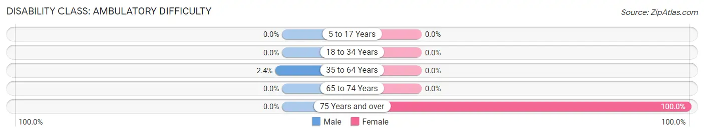 Disability in Zip Code 41751: <span>Ambulatory Difficulty</span>