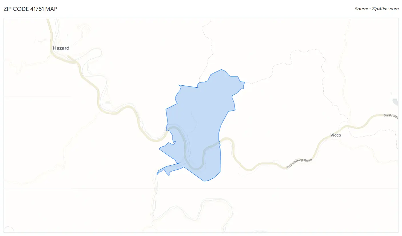 Zip Code 41751 Map