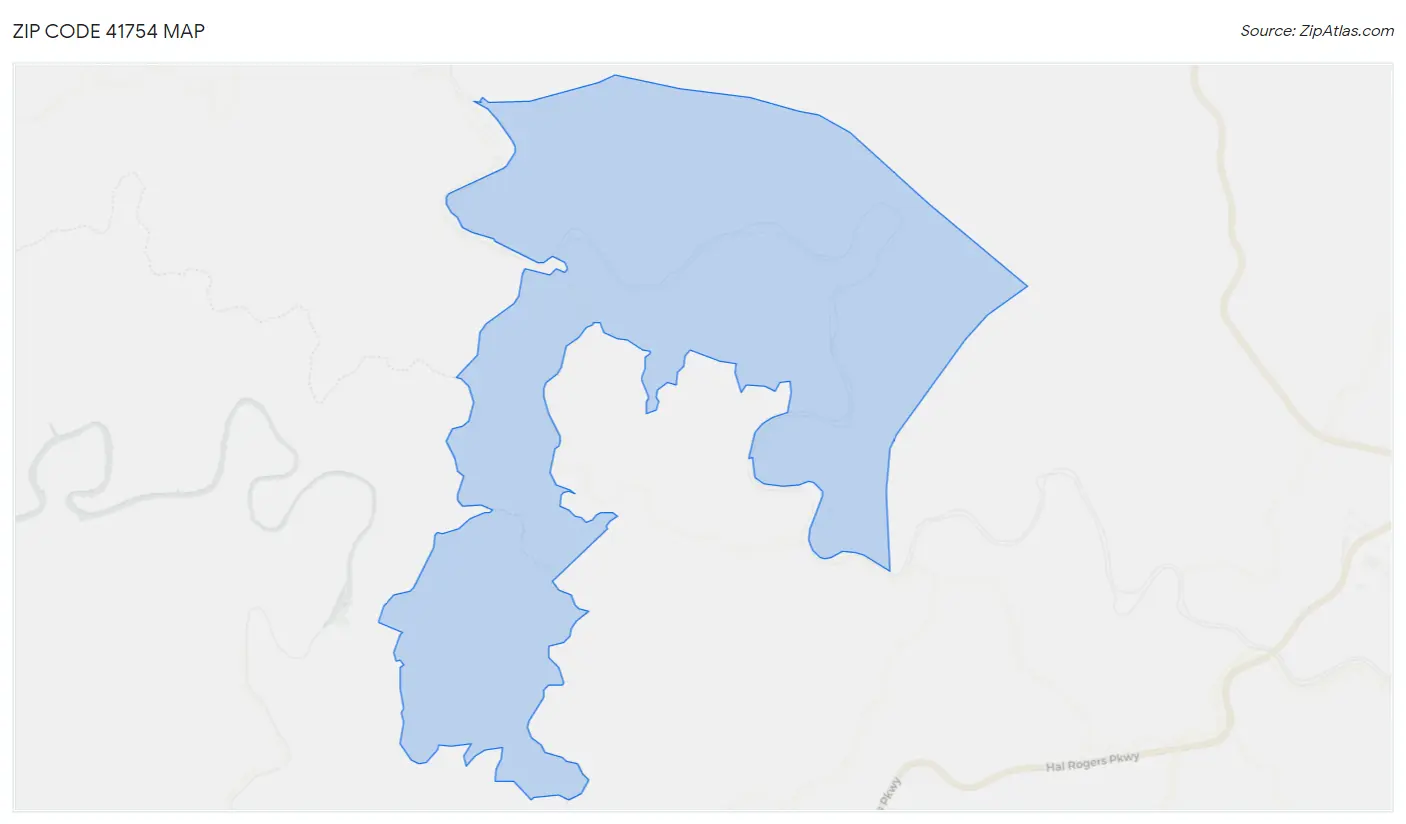 Zip Code 41754 Map