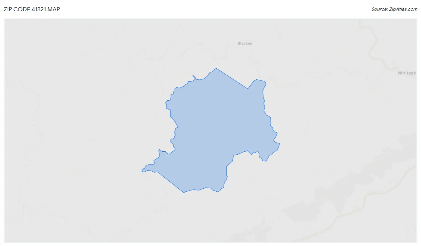 Zip Code 41821 Map
