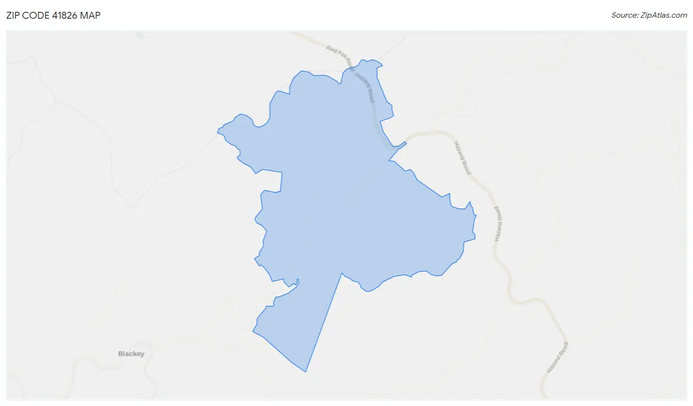 Zip Code 41826 Map