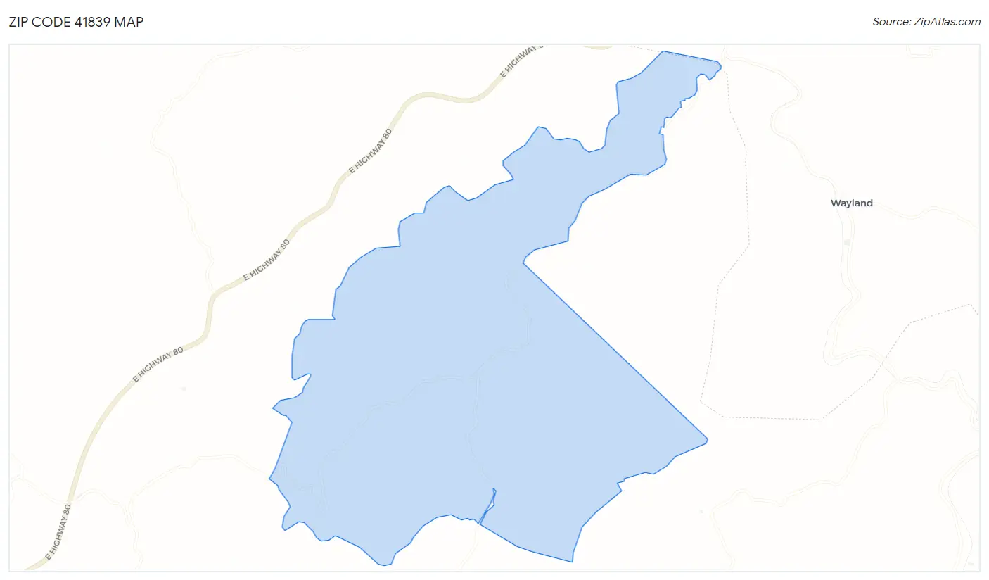 Zip Code 41839 Map