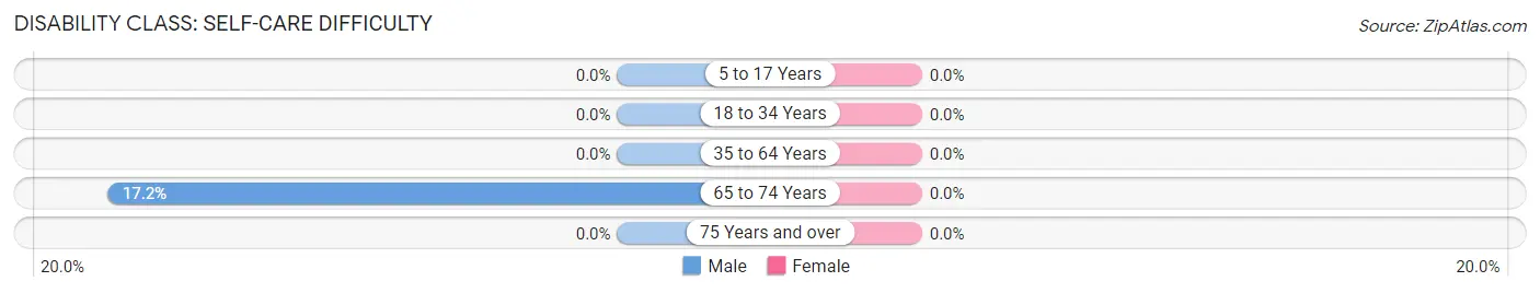 Disability in Zip Code 41847: <span>Self-Care Difficulty</span>