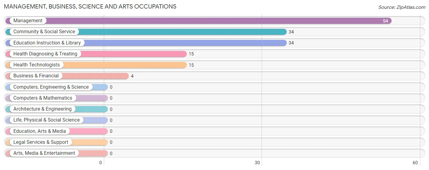 Management, Business, Science and Arts Occupations in Zip Code 41855