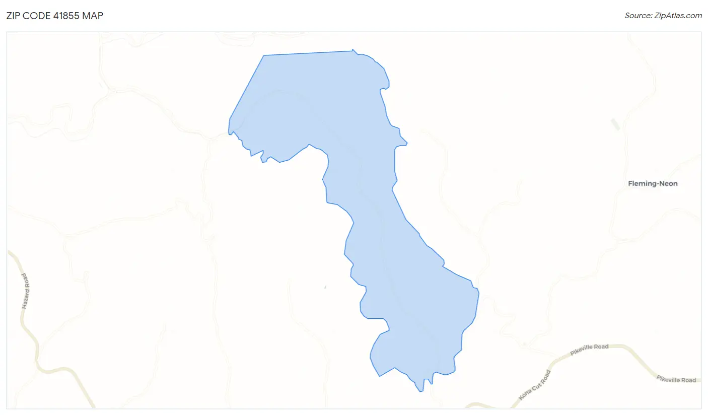 Zip Code 41855 Map