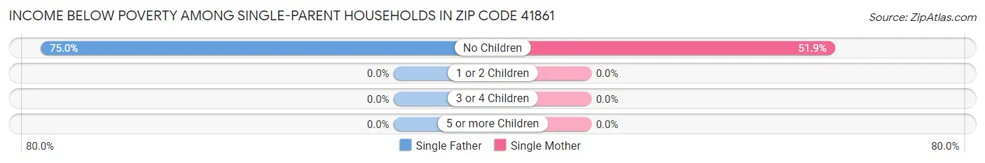Income Below Poverty Among Single-Parent Households in Zip Code 41861