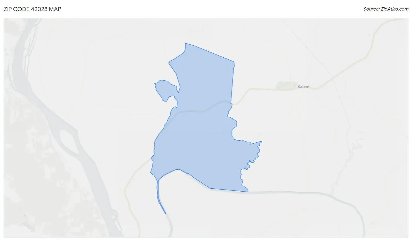 Zip Code 42028 Map