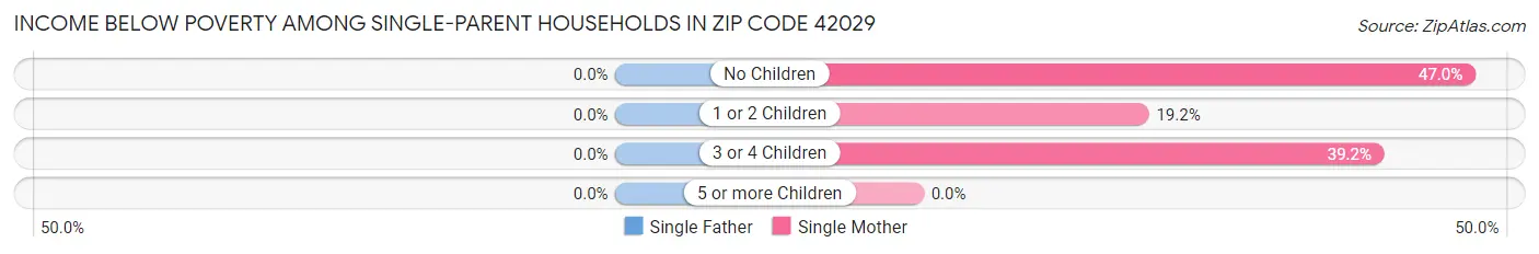 Income Below Poverty Among Single-Parent Households in Zip Code 42029