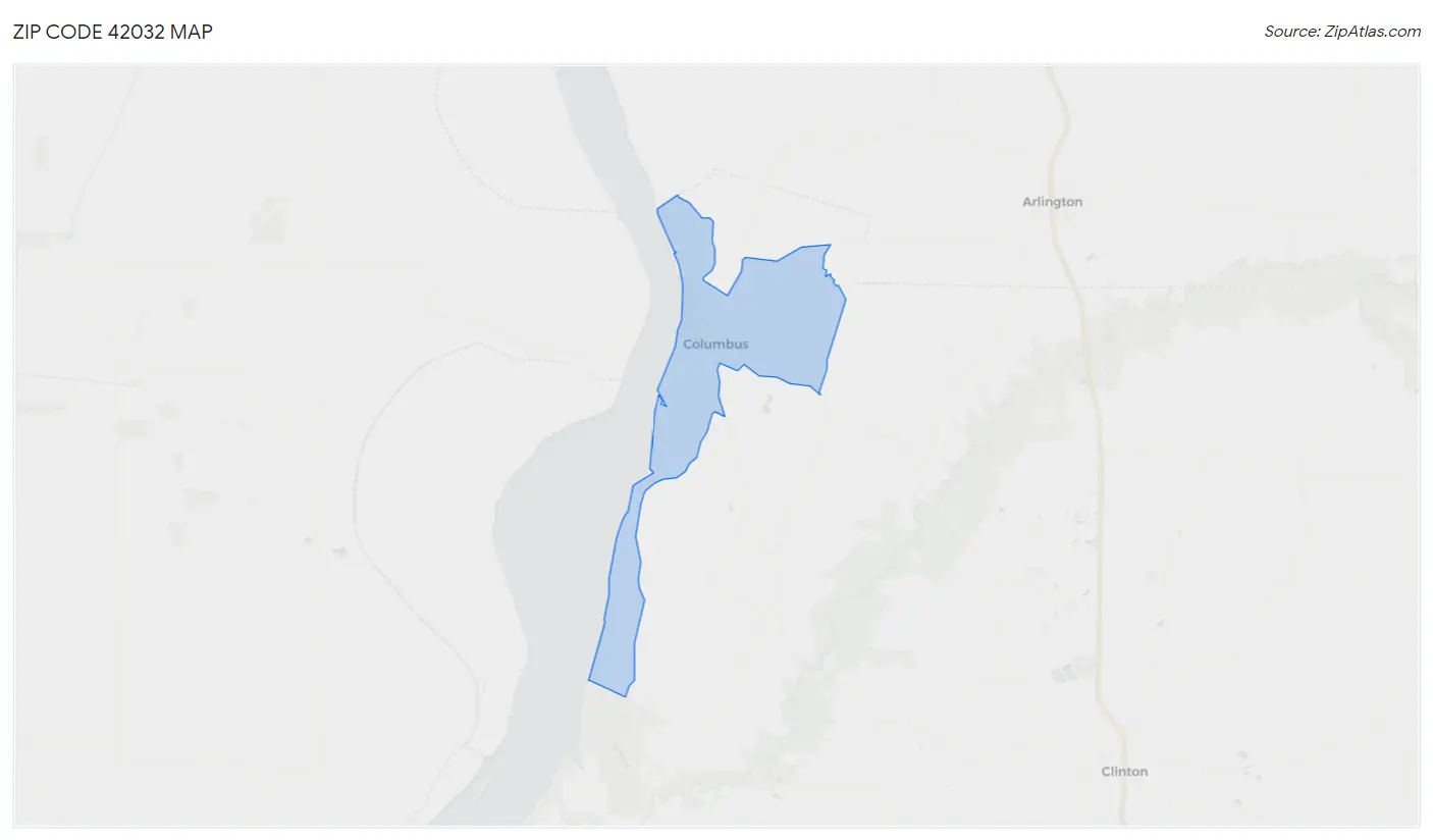 Zip Code 42032 Map