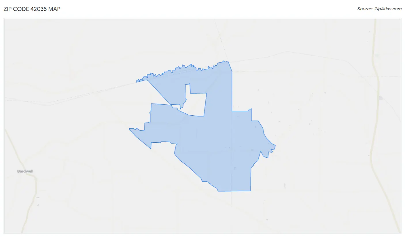 Zip Code 42035 Map