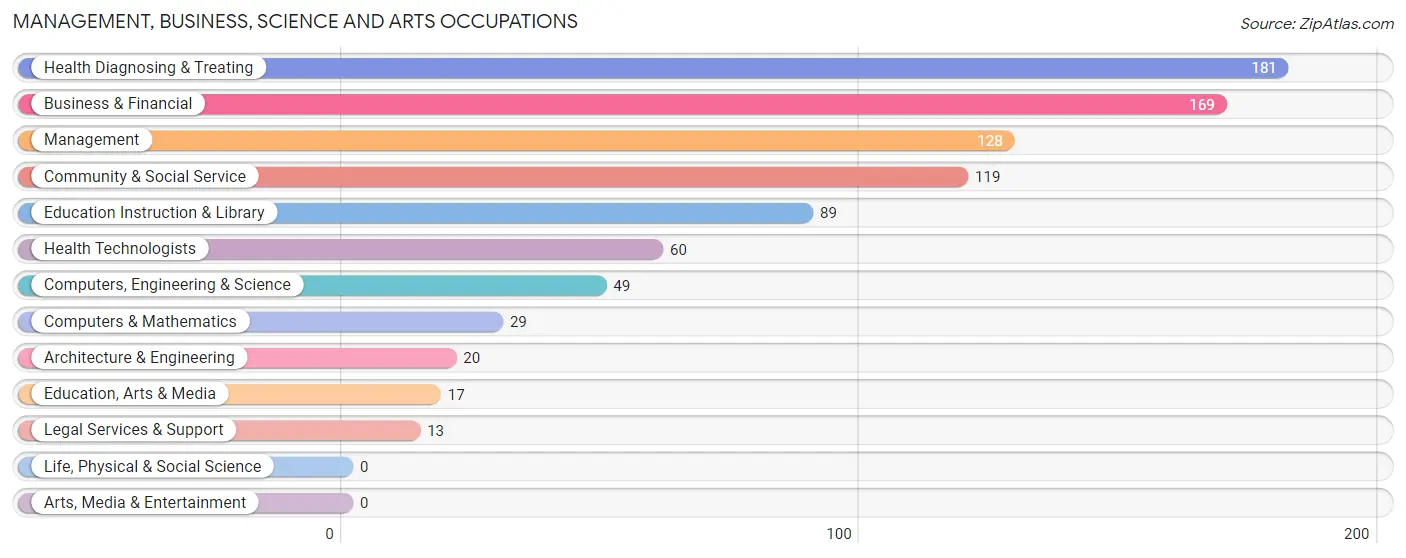 Management, Business, Science and Arts Occupations in Zip Code 42038