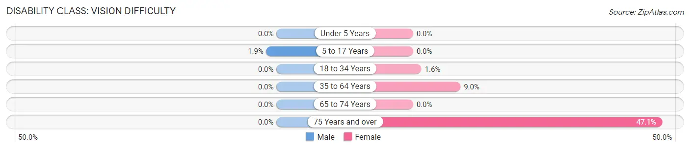 Disability in Zip Code 42049: <span>Vision Difficulty</span>