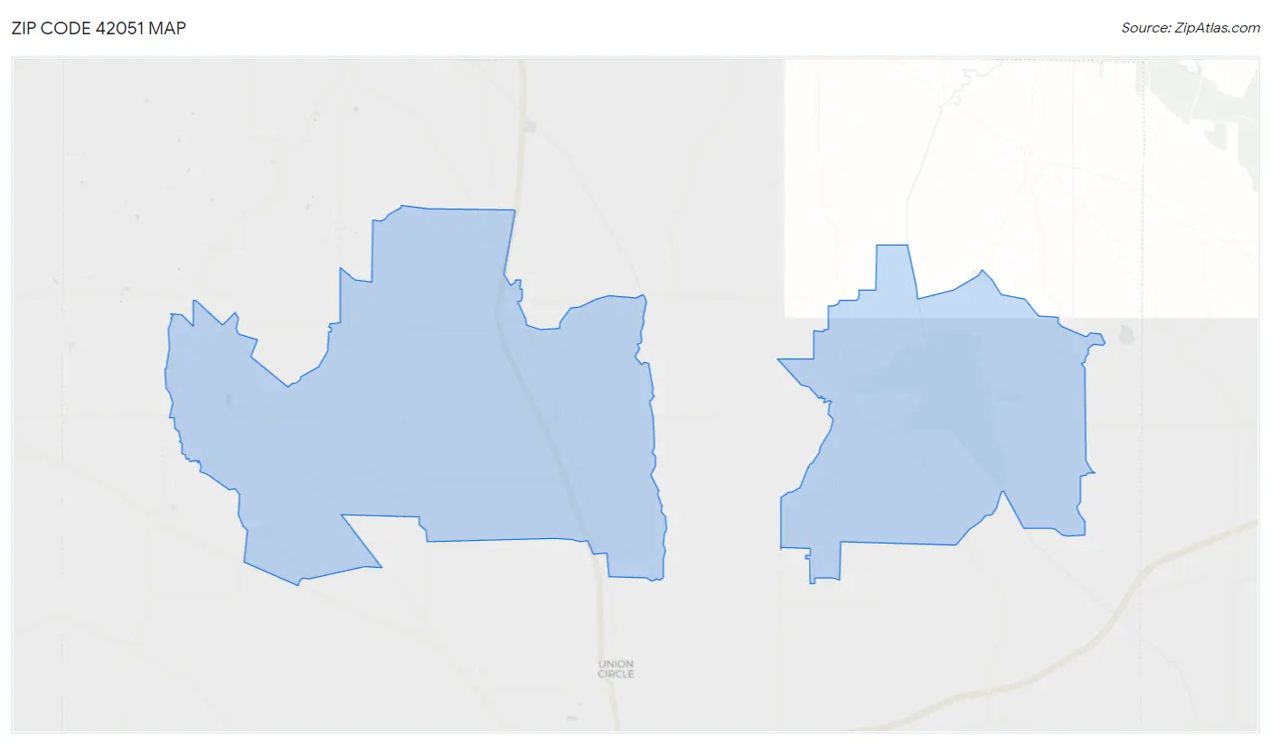Zip Code 42051 Map