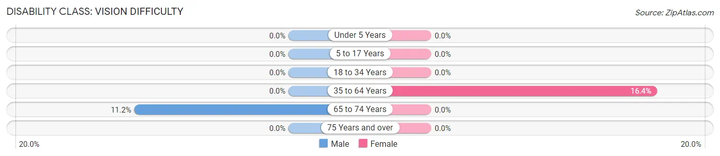 Disability in Zip Code 42076: <span>Vision Difficulty</span>