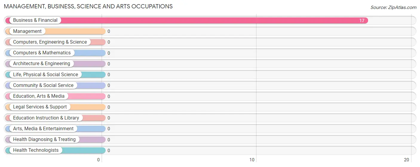 Management, Business, Science and Arts Occupations in Zip Code 42124