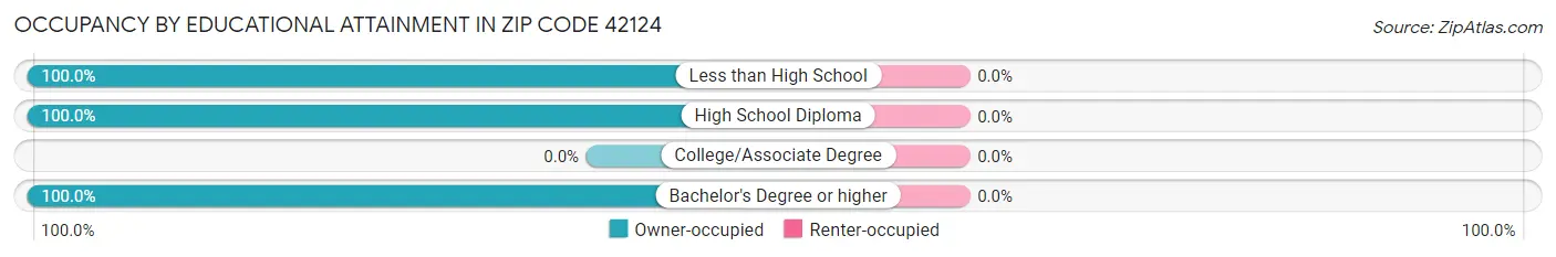 Occupancy by Educational Attainment in Zip Code 42124