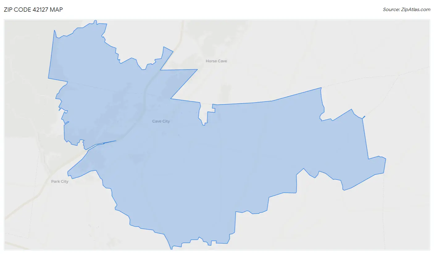 Zip Code 42127 Map