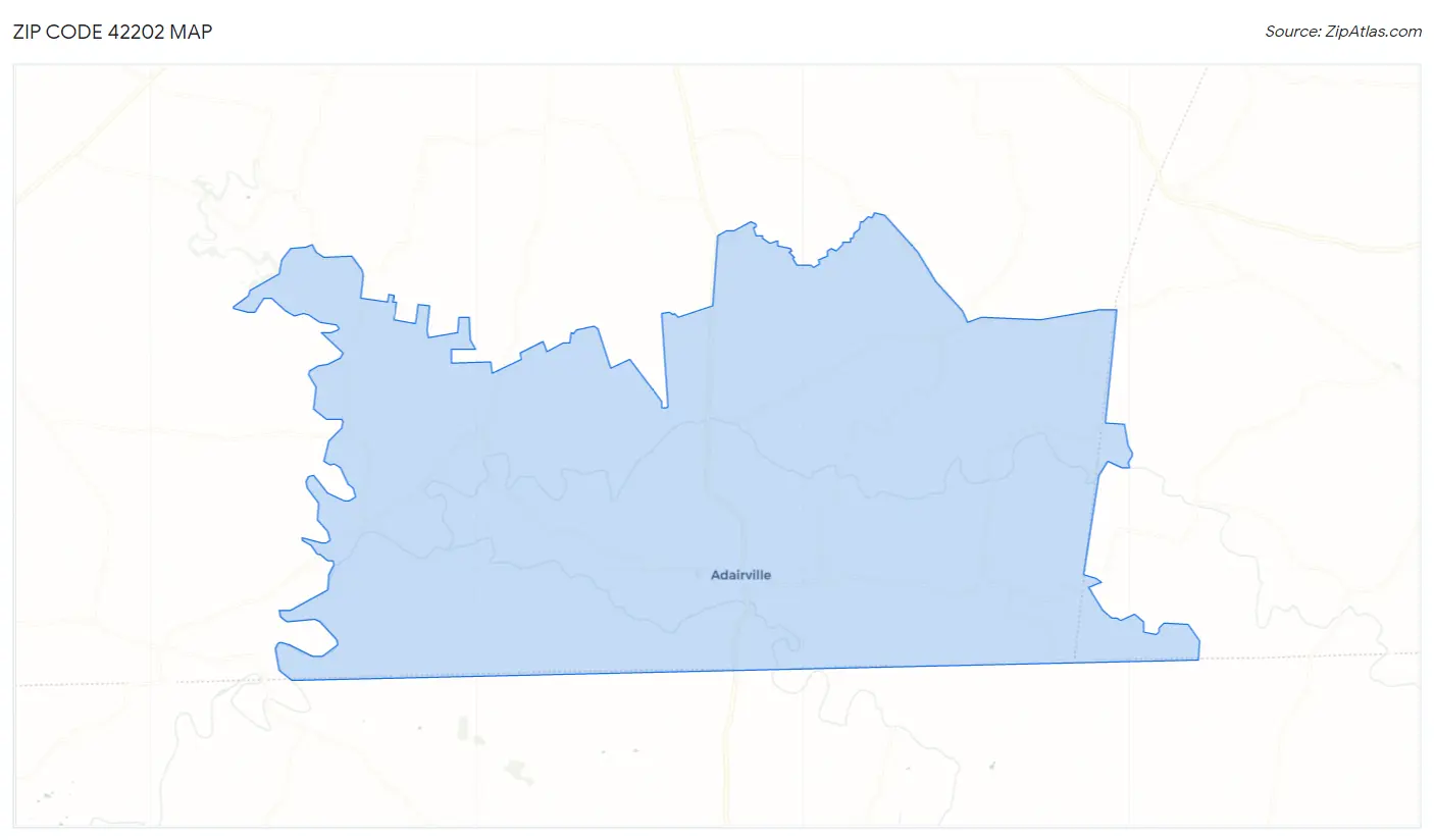 Zip Code 42202 Map
