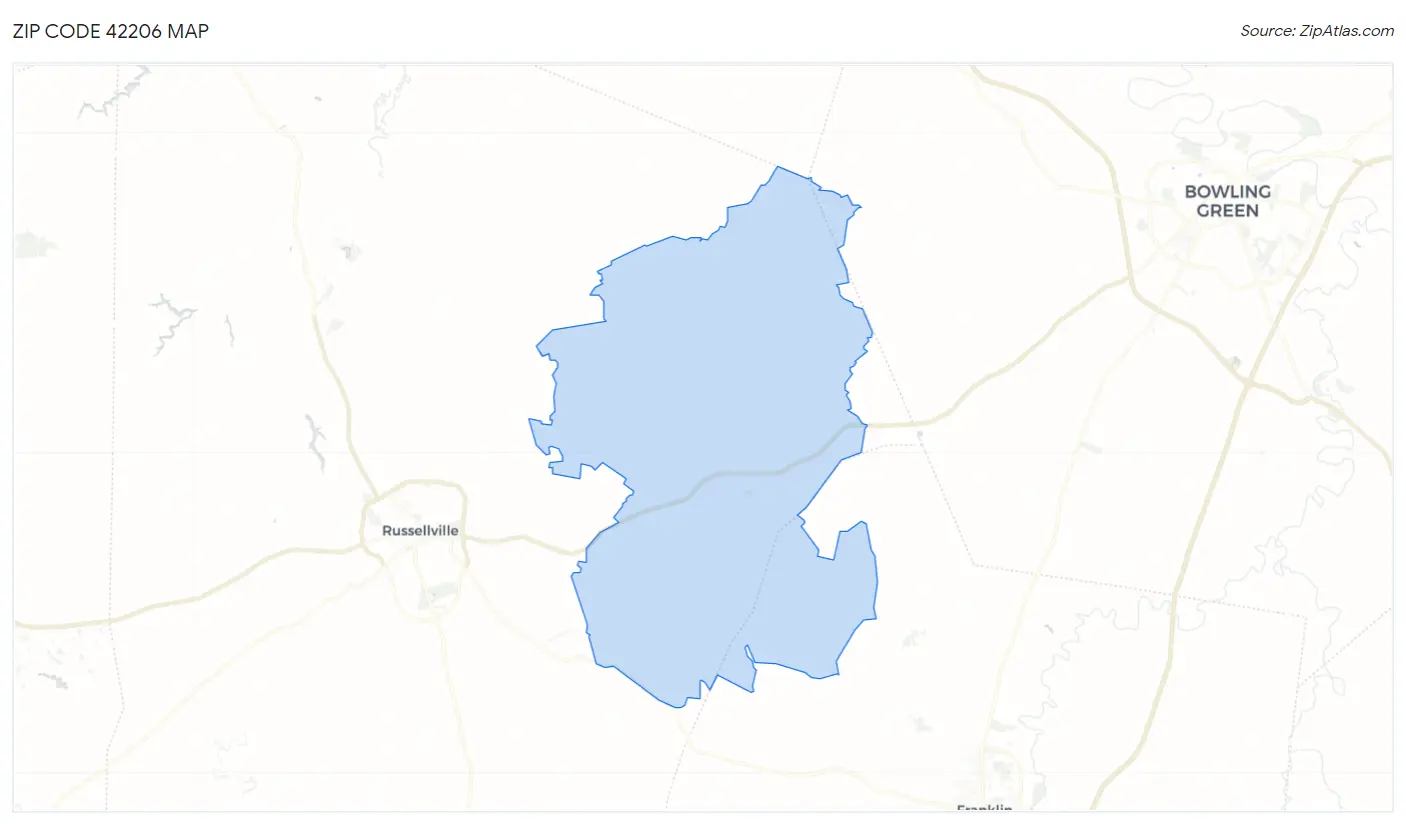Zip Code 42206 Map