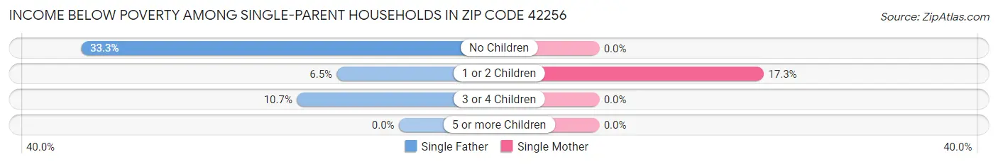 Income Below Poverty Among Single-Parent Households in Zip Code 42256