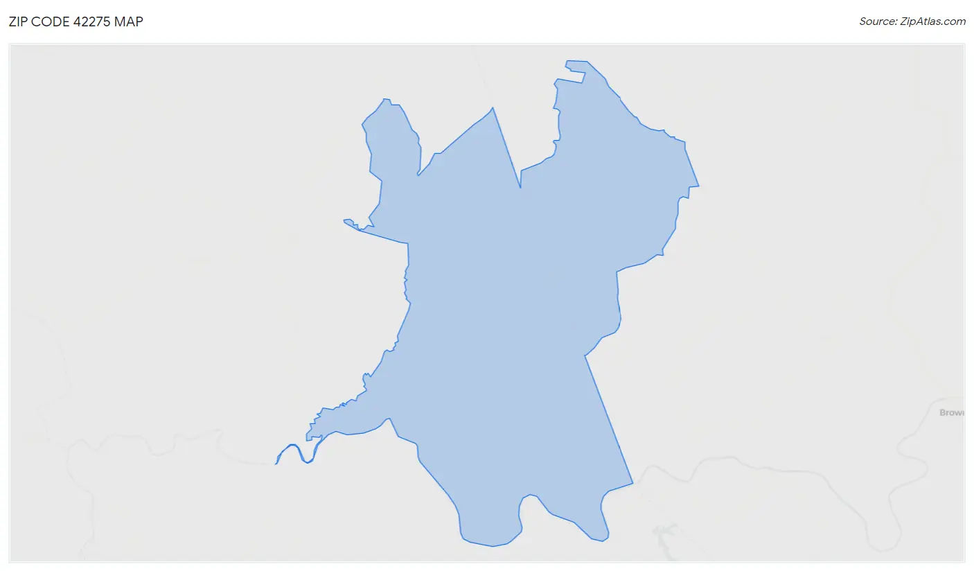 Zip Code 42275 Map
