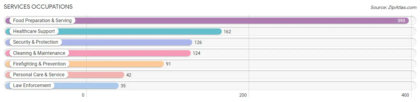 Services Occupations in Zip Code 42276