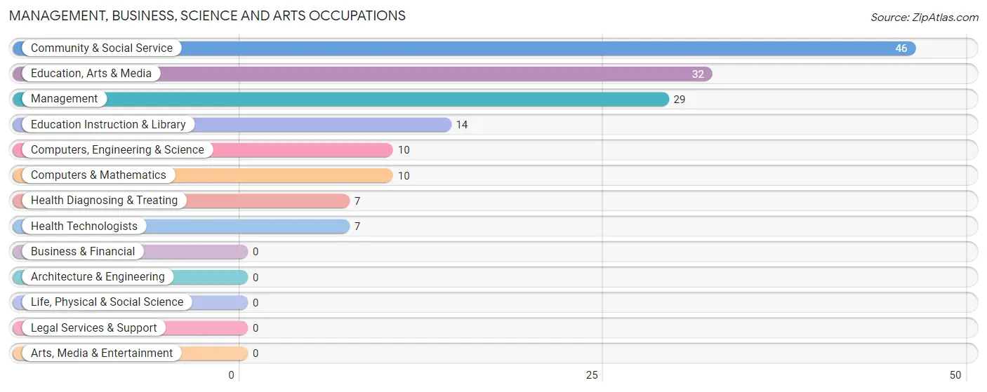 Management, Business, Science and Arts Occupations in Zip Code 42285