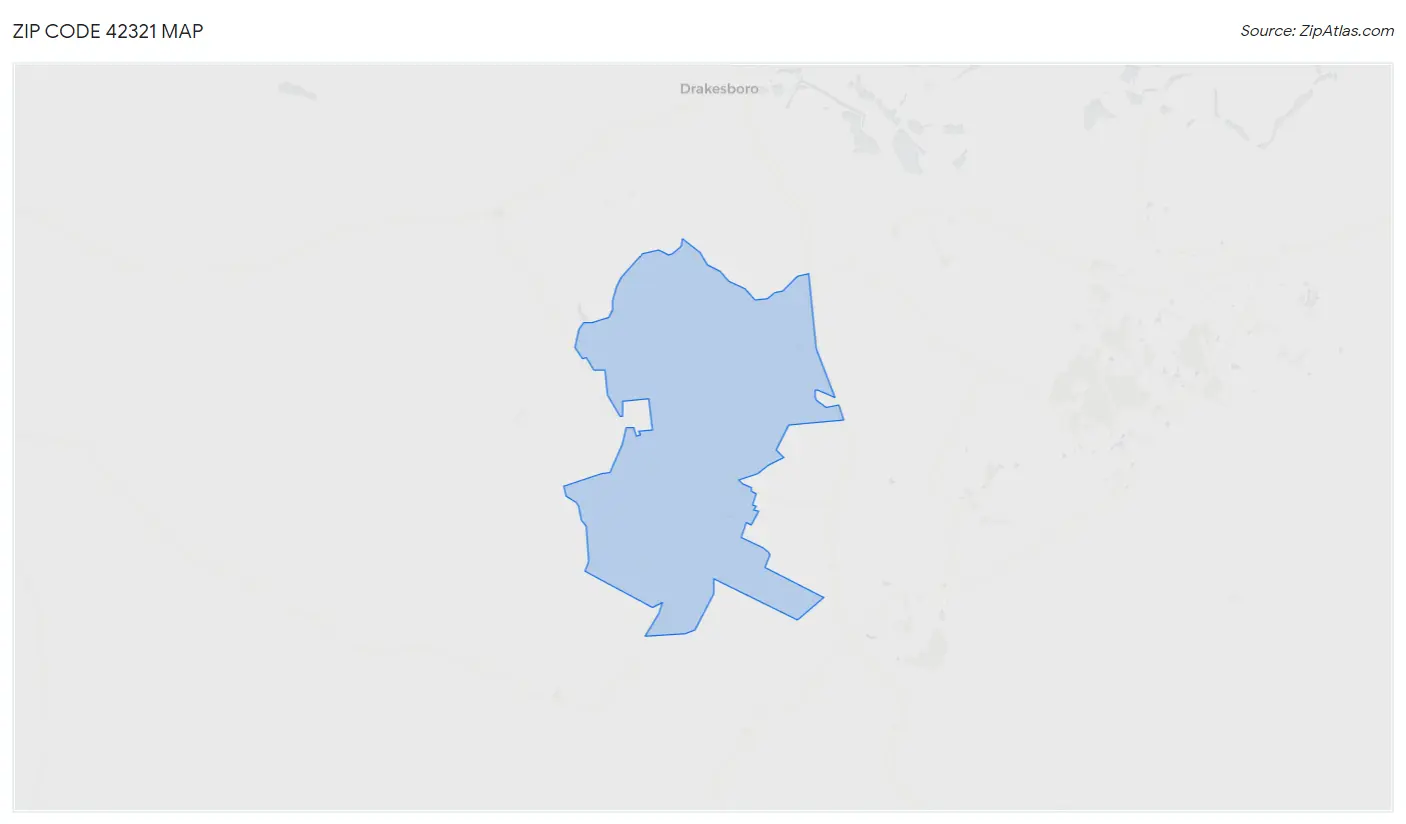 Zip Code 42321 Map