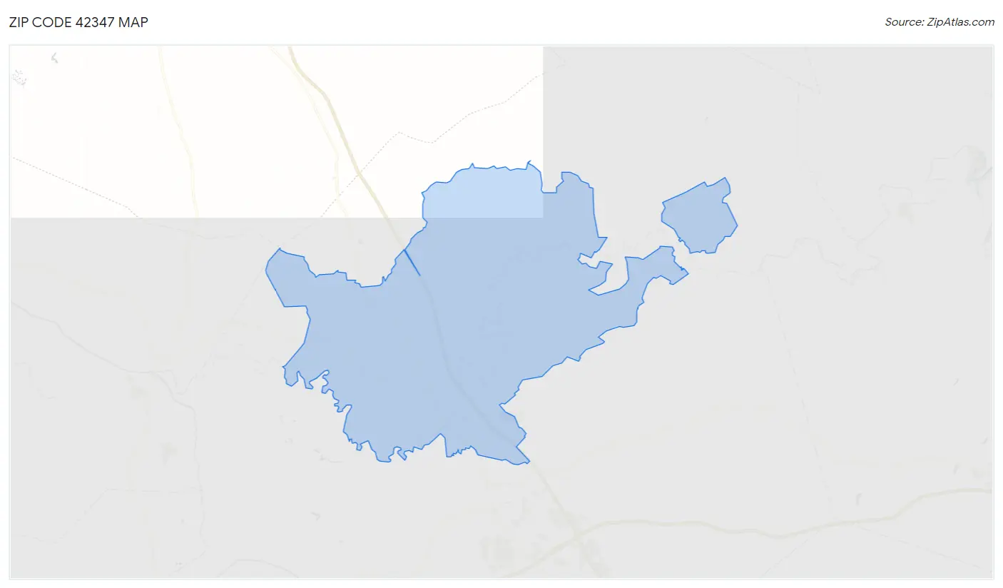 Zip Code 42347 Map