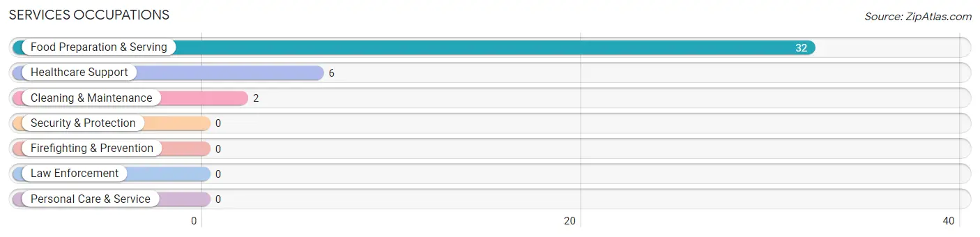 Services Occupations in Zip Code 42350